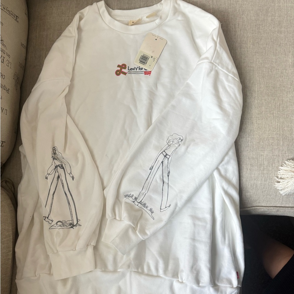 Levi's White Logo Tee